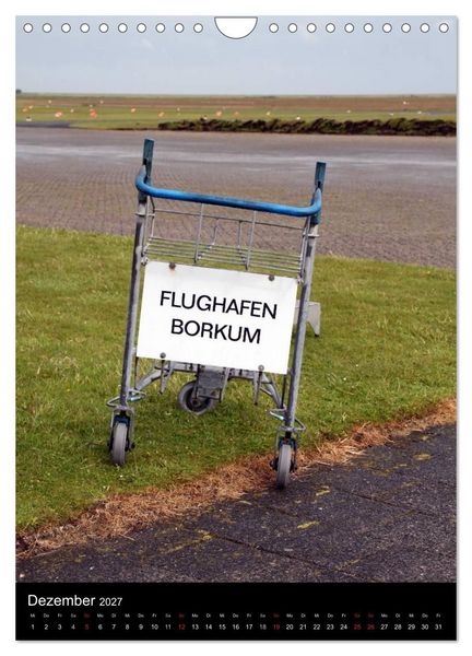 Produktbild: Borkum (Wandkalender 2027 DIN A4 hoch), CALVENDO Monatskalender