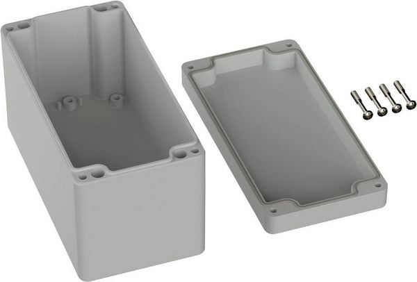 Produktbild: TRU COMPONENTS TC-9065668 Industrie-Geh&auml;use 160 x 80 x 90 ABS Lichtgrau (RAL 7035) 1St.