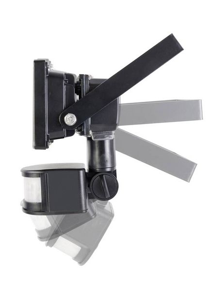 Produktbild: Sygonix SY-5461108 Solar-Spot mit Bewegungsmelder 10W Leuchtfarben: Neutralwei&szlig;