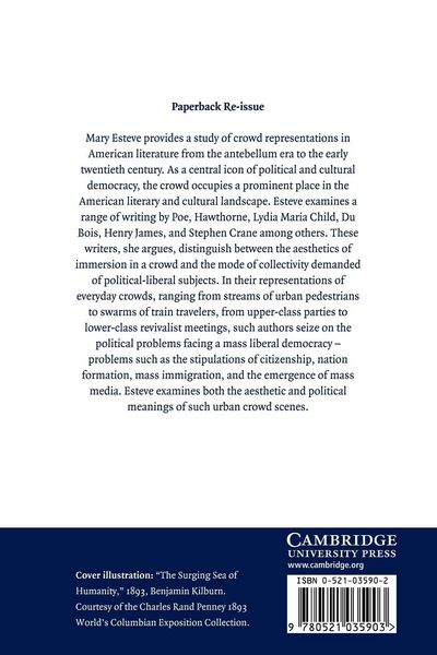 Produktbild: The Aesthetics and Politics of the Crowd in American Literature