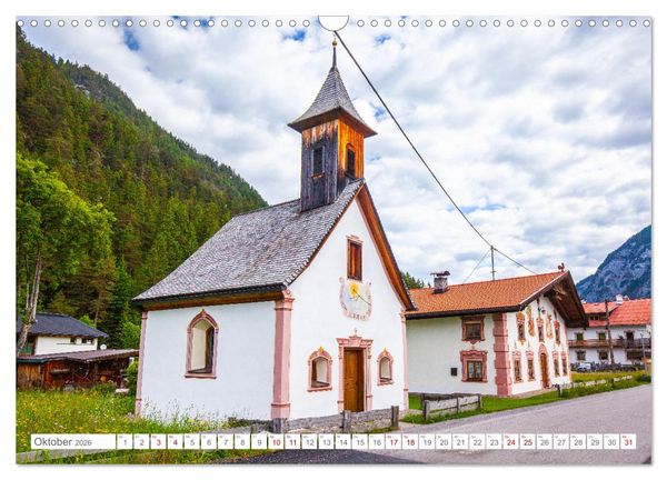 Produktbild: Kapellen im Tiroler Leutaschtal (Wandkalender 2026 DIN A3 quer), CALVENDO Monatskalender