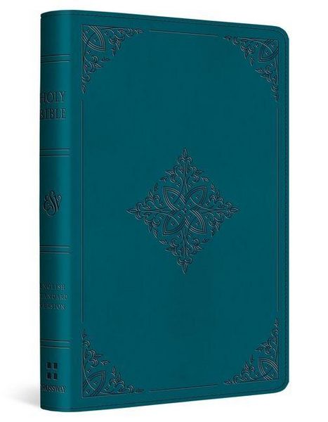 Produktbild: ESV Compact Bible (Trutone, Deep Teal, Fleur-De-Lis Design)