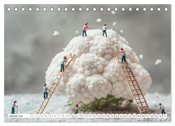 Produktbild: Miniatur-Universum: Ein Jahr in kleinen Welten (Tischkalender 2026 DIN A5 quer), CALVENDO Monatskalender
