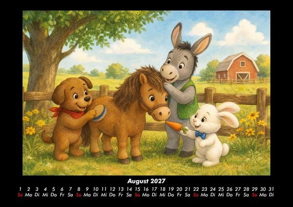 Produktbild: Abenteuer auf dem Bauernhof 2027 Fotokalender DIN A3