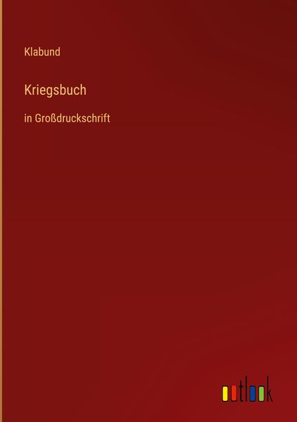 Produktbild: Kriegsbuch