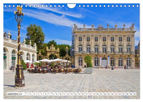 Produktbild: Nancy et Metz &ndash; Tr&eacute;sors uniques en Lorraine (Calendrier mural 2027 DIN A4 vertical), CALVENDO calendrier mensuel
