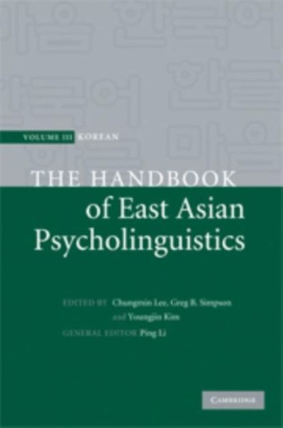 Produktbild: Handbook of East Asian Psycholinguistics: Volume 3, Korean