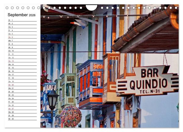 Produktbild: Kolumbien Impressionen (Wandkalender 2026 DIN A4 quer), CALVENDO Monatskalender