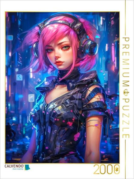 Produktbild: CALVENDO Puzzle Neon Ninja | 2000 Teile Lege-Gr&ouml;&szlig;e 90x67cm Foto-Puzzle f&uuml;r gl&uuml;ckliche Stunden