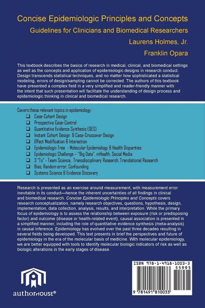 Produktbild: Concise Epidemiologic Principles and Concepts