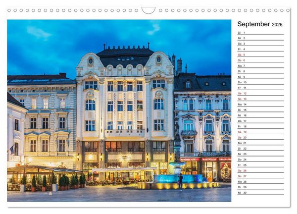 Produktbild: Ein Wochenende in Bratislava (Wandkalender 2026 DIN A3 quer), CALVENDO Monatskalender
