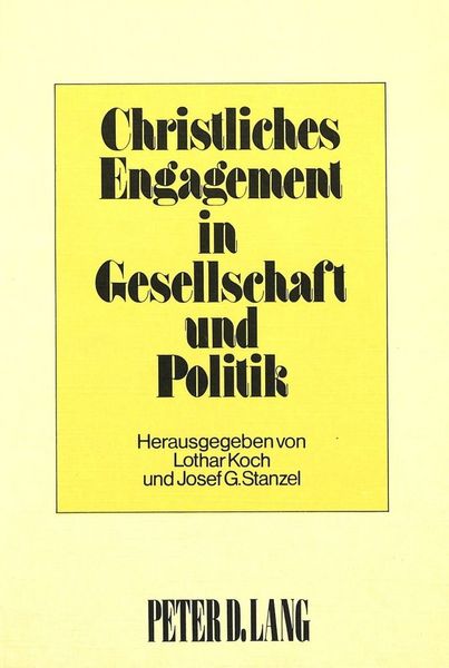 Produktbild: Christliches Engagement in Gesellschaft und Politik