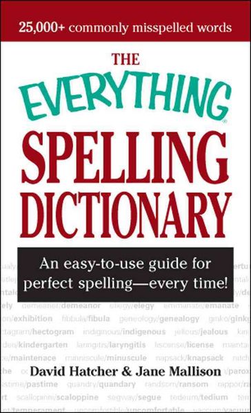 Produktbild: The Everything Dictionary of Misspellings: An Easy-To-Use Guide for Perfect Spelling - Every Time!
