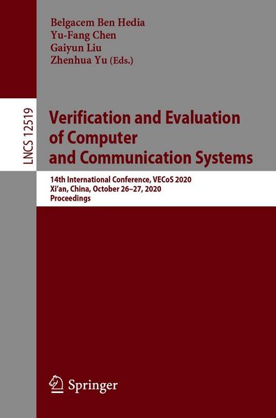 Produktbild: Verification and Evaluation of Computer and Communication Systems