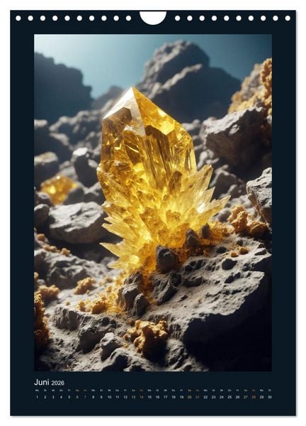 Produktbild: Fantastische Mineralien - Geheimnisvolle Sch&auml;tze (Wandkalender 2026 DIN A4 hoch), CALVENDO Monatskalender