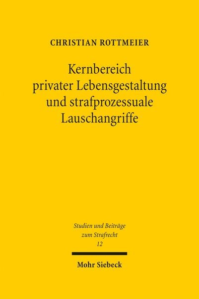 Produktbild: Kernbereich privater Lebensgestaltung und strafprozessuale Lauschangriffe