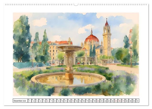 Produktbild: Urlaubsparadies Spanien (hochwertiger Premium Wandkalender 2026 DIN A2 quer), Kunstdruck in Hochglanz