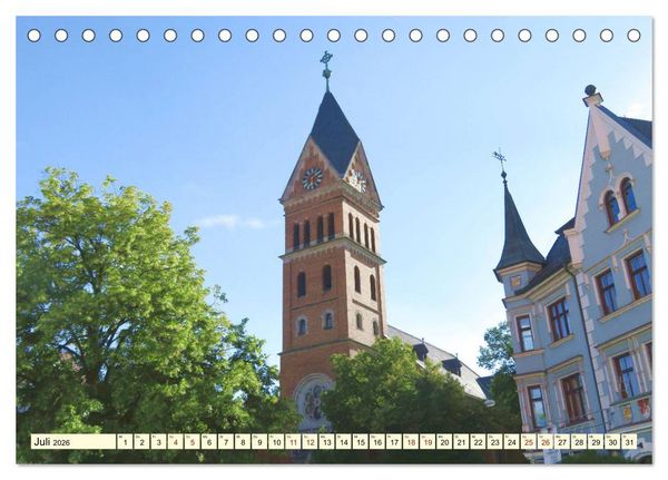 Produktbild: Unterwegs in Landshut (Tischkalender 2026 DIN A5 quer), CALVENDO Monatskalender