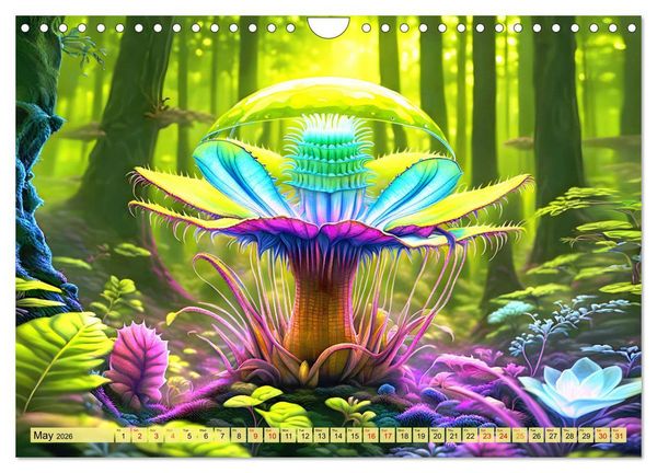 Produktbild: Intergalactic garden (Wall Calendar 2026 DIN A4 landscape), CALVENDO 12 Month Wall Calendar