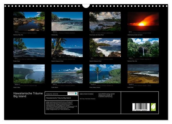 Produktbild: Hawaiianische Tr&auml;ume Big Island (Wandkalender 2026 DIN A3 quer), CALVENDO Monatskalender