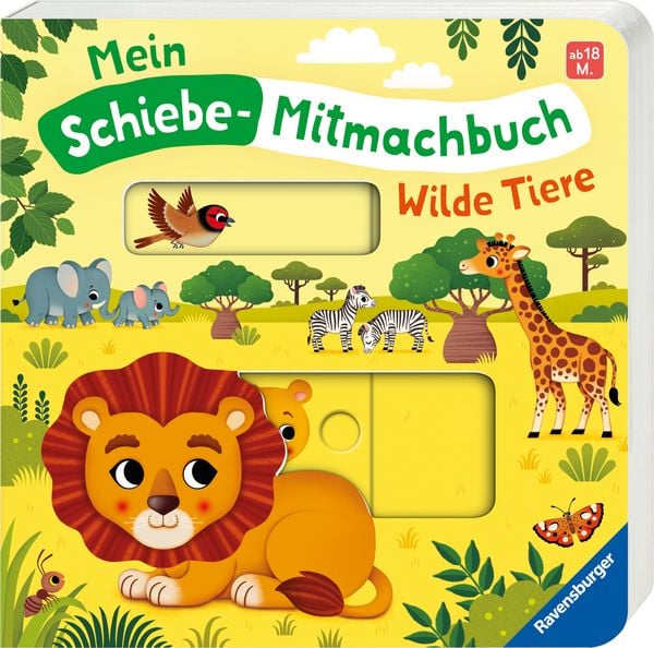 Produktbild: Mein Schiebe-Mitmachbuch - Wilde Tiere