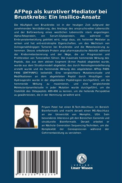 Produktbild: AFPep als kurativer Mediator bei Brustkrebs: Ein Insilico-Ansatz
