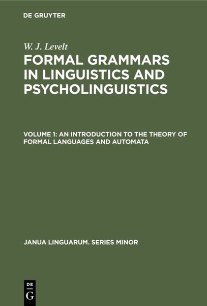 Produktbild: An Introduction to the Theory of Formal Languages and Automata