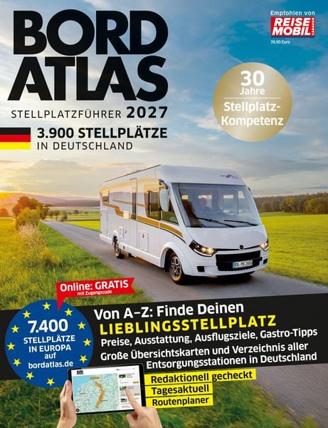 Produktbild: Bordatlas Stellplatzf&uuml;hrer 2027
