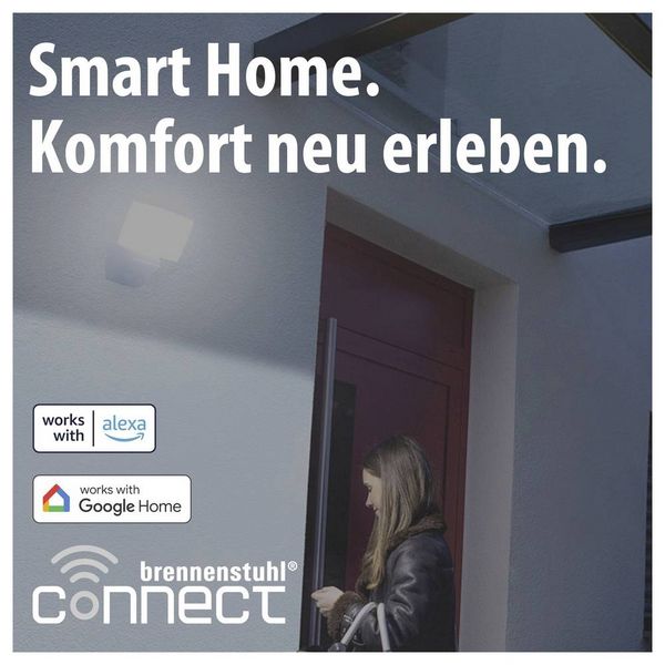 Produktbild: Brennenstuhl brennenstuhl&reg;Connect 1179050020 LED-Au&szlig;enstrahler 24W Leuchtfarben: Wei&szlig;