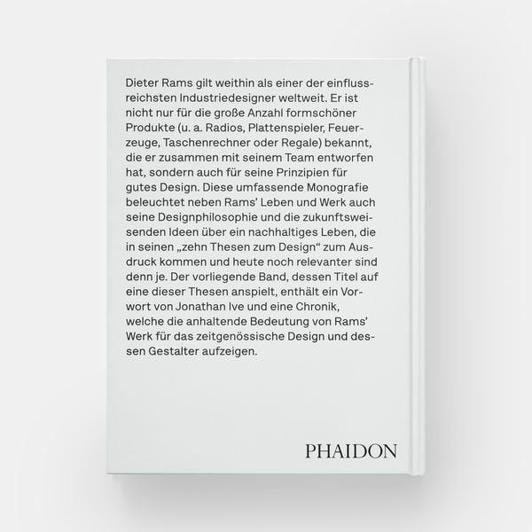 Produktbild: Dieter Rams: So wenig Design wie m&ouml;glich