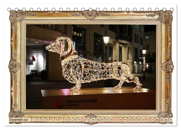 Produktbild: Hunde sind Kunst (Tischkalender 2026 DIN A5 quer), CALVENDO Monatskalender