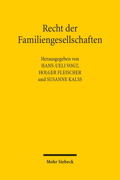 Produktbild: Recht der Familiengesellschaften