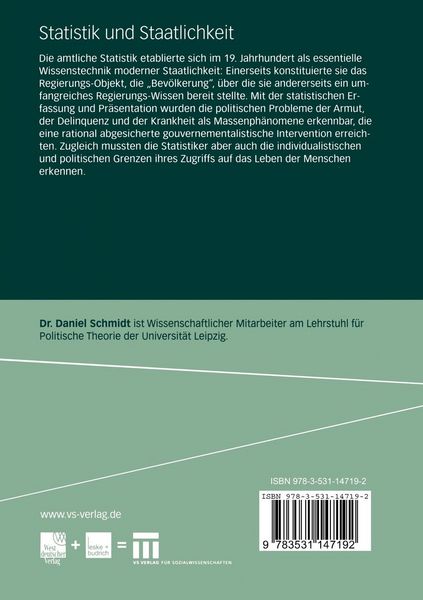 Produktbild: Statistik und Staatlichkeit