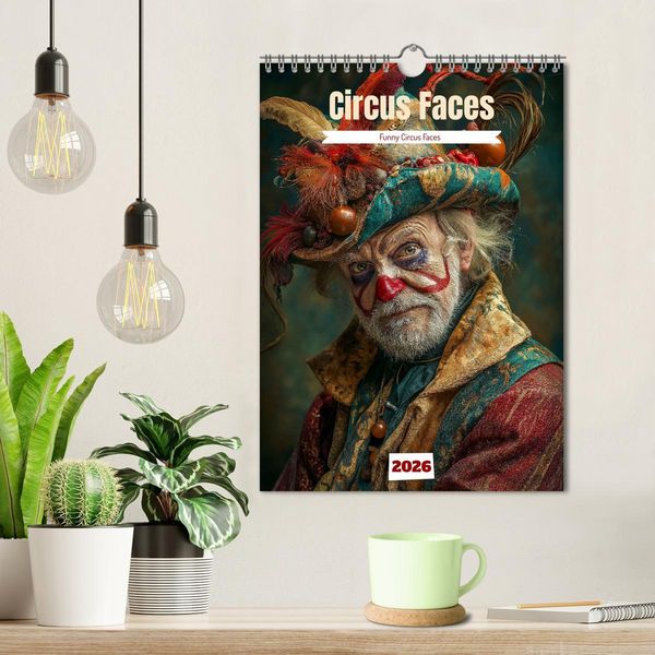 Produktbild: Circus Faces (Wall Calendar 2026 DIN A4 portrait), CALVENDO 12 Month Wall Calendar