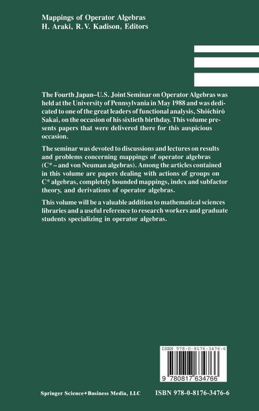 Produktbild: Mappings of Operator Algebras