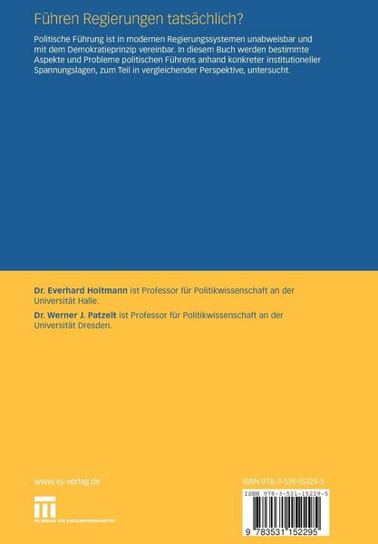 Produktbild: F&uuml;hren Regierungen tats&auml;chlich?
