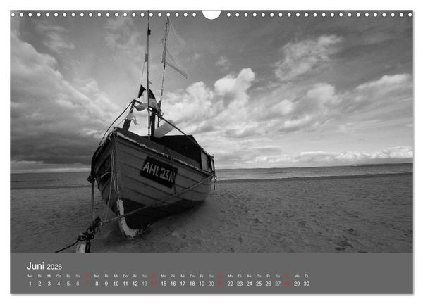 Produktbild: Ostsee - von schwarz bis wei&szlig; (Wandkalender 2026 DIN A3 quer), CALVENDO Monatskalender