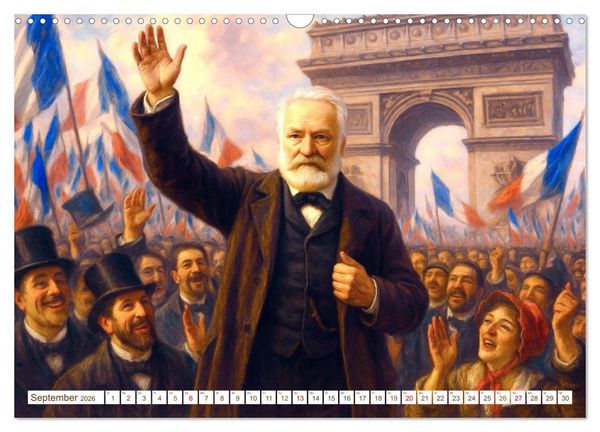 Produktbild: Victor Hugo (Wandkalender 2026 DIN A3 quer), CALVENDO Monatskalender