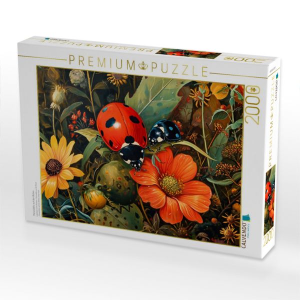 Produktbild: CALVENDO Puzzle Marienk&auml;fer auf den Bl&uuml;ten | 2000 Teile Lege-Gr&ouml;&szlig;e 90x67cm Foto-Puzzle f&uuml;r gl&uuml;ckliche Stunden