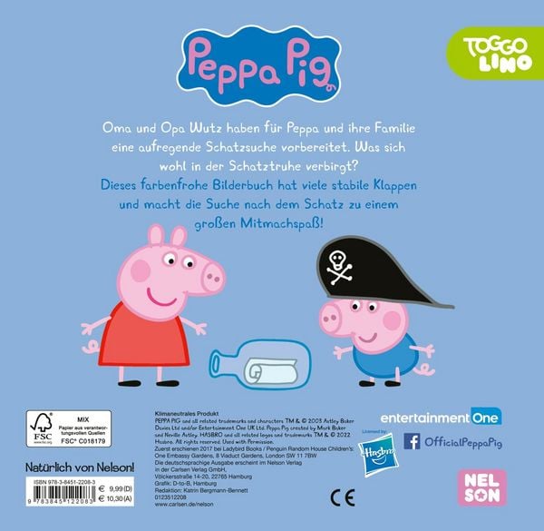 Produktbild: Peppa Wutz Bilderbuch: Peppa auf Schatzsuche