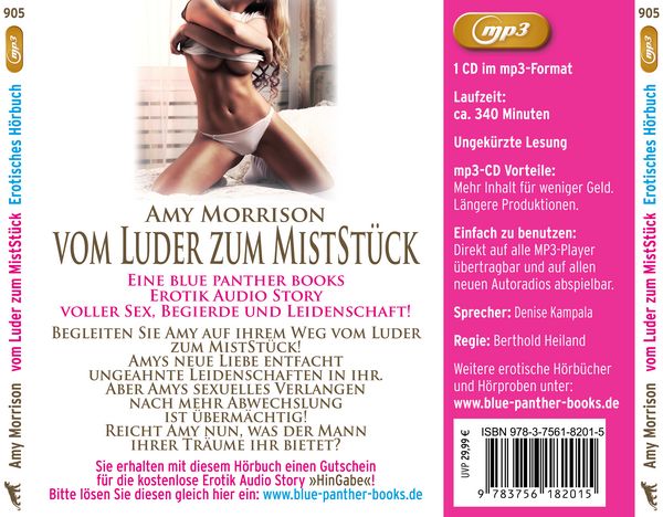 Produktbild: vom Luder zum MistStück | Erotik Audio Story | Erotisches Hörbuch | die Sexabenteuer der Amy Morrison MP3CD