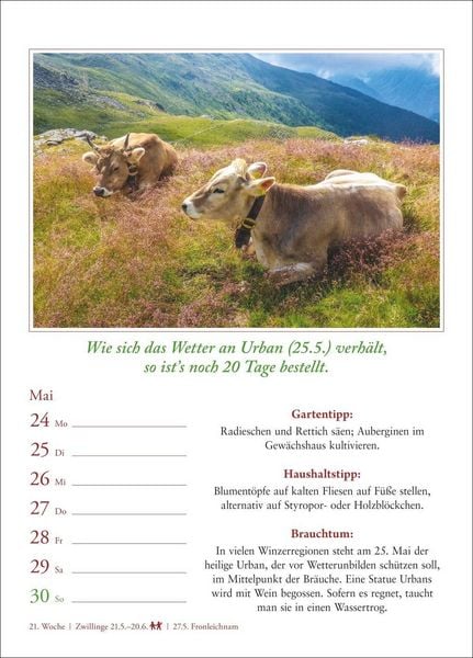 Produktbild: Bauernweisheiten Wochenkalender 2027 - Bauernregeln, Brauchtum, Gartentipps, Haushaltstipps