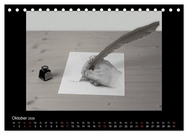 Produktbild: optische T&auml;uschungen 2026 (Tischkalender 2026 DIN A5 quer), CALVENDO Monatskalender