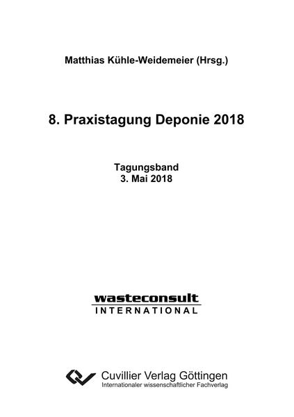 Produktbild: 8. Praxistagung Deponie 2018