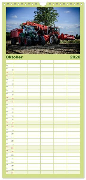 Produktbild: Familienplaner 2026 - Landwirtschaft im Weserbergland mit 5 Spalten (Wandkalender, 21 x 45 cm) CALVENDO