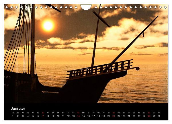 Produktbild: Mystic Ships (Wandkalender 2026 DIN A4 quer), CALVENDO Monatskalender