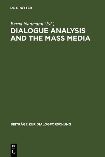 Produktbild: Dialogue Analysis and the Mass Media
