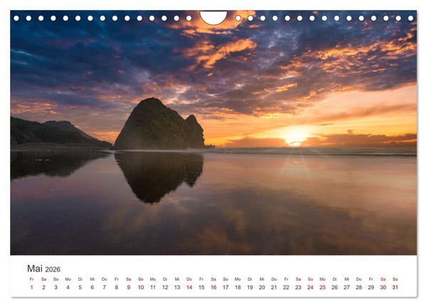 Produktbild: Neuseeland Trauminsel im S&uuml;dpazifik (Wandkalender 2026 DIN A4 quer), CALVENDO Monatskalender