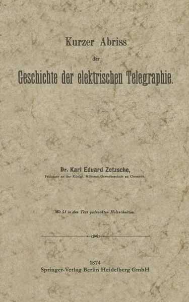 Produktbild: Kurzer Abriss der Geschichte der elektrischen Telegraphie