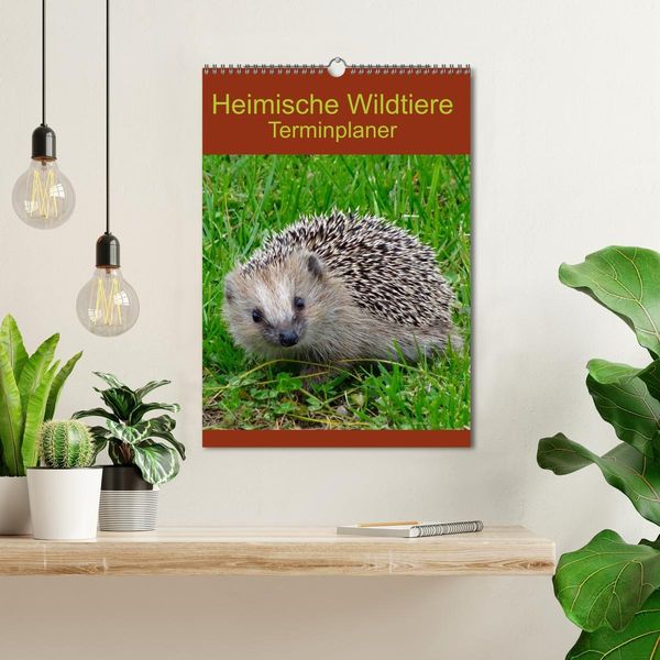 Produktbild: Heimische Wildtiere Terminplaner (Wandkalender 2026 DIN A3 hoch), CALVENDO Monatskalender